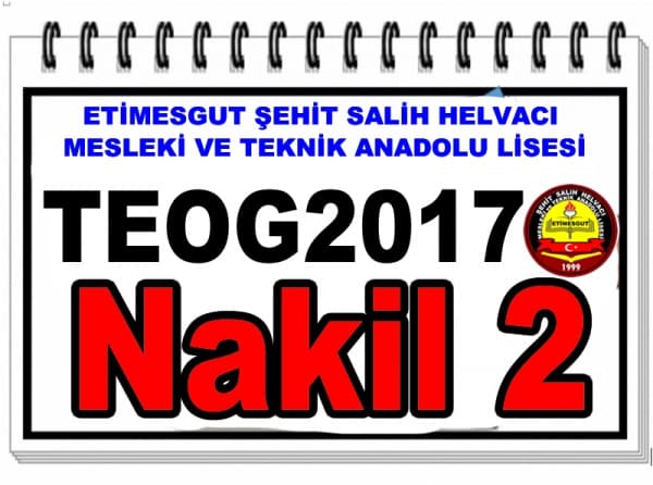 TEOG2017 NAKİL2 OKULUMUZU KAZANAN 9.SINIF ÖĞRENCİLERİMİZ