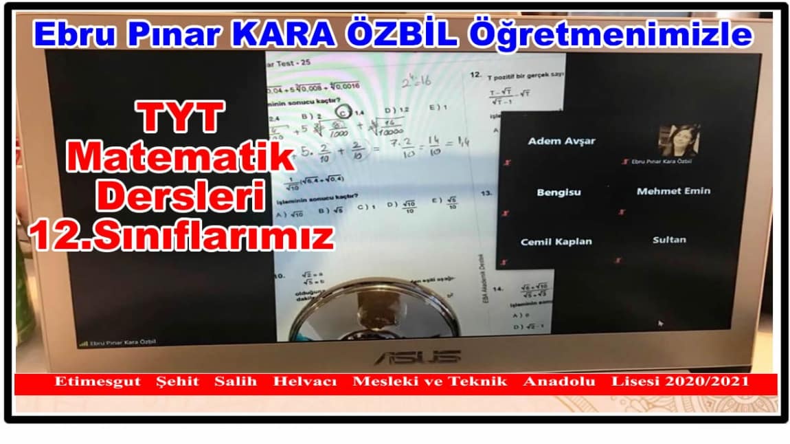 Ebru Pınar KARA ÖZBİL Öğretmenimizle TYT Dersleri
