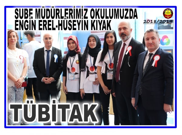 ŞUBE MÜDÜRLERİMİZ TÜBİTAK STANDIMIZDA; ENGİN EREL-HÜSEYİN KIYAK