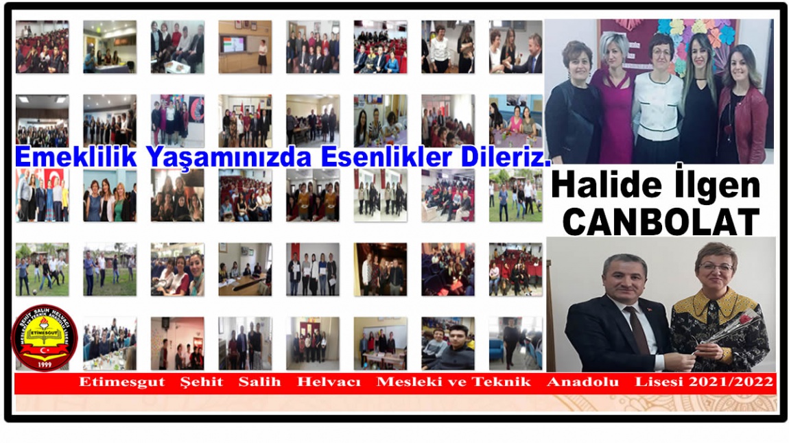 H.İLGEN CANBOLAT ÖĞRETMENİMİZ EMEKLİ OLMUŞTUR