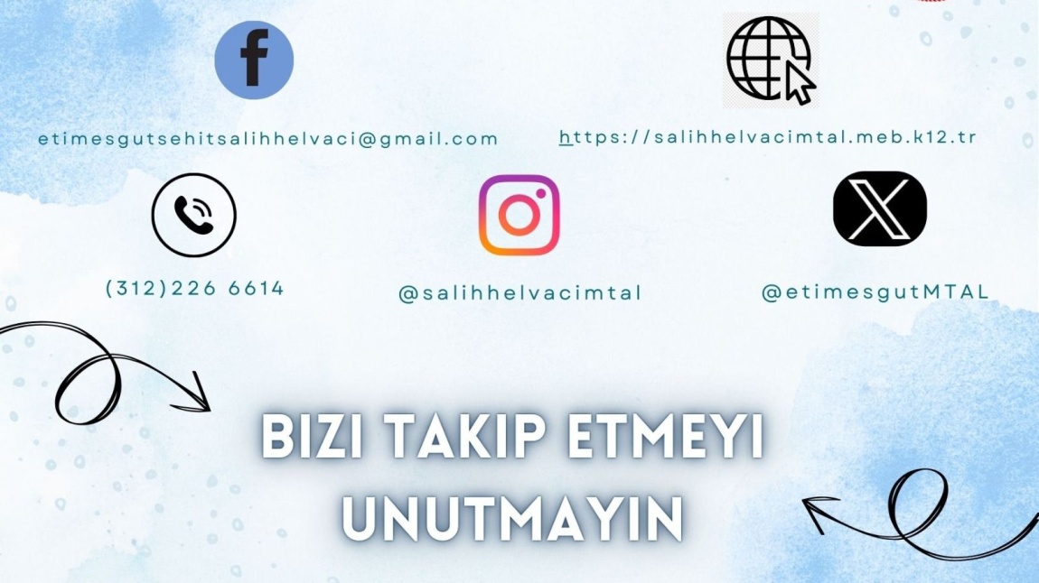 BİZİ TAKİP ETMEYİ UNUTMAYIN..